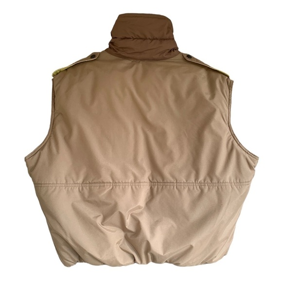Adventure Gear Down Vest Tan Size XL Full Zip High Neck - Picture 2 of 13